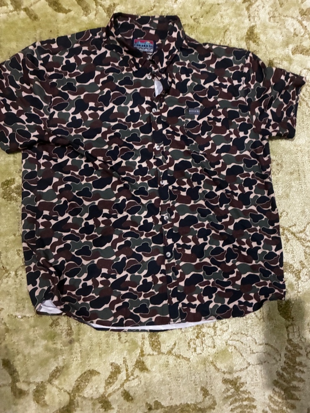 Burlebo short sleeve button down xxl